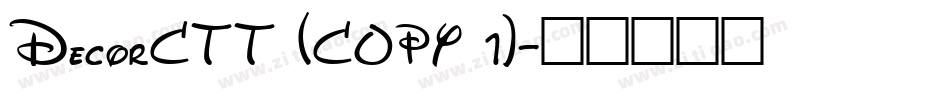 DecorCTT (COPY 1)字体转换